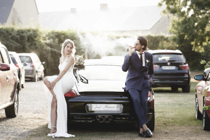 Frogart Mariage Photo Couple Voiture