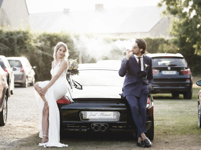 Frogart Mariage Photo Couple Voiture